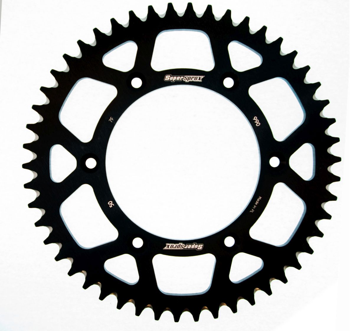 Rear ALU sprocket SUPERSPROX RAL-990:50-BLK Crni 50T, 520