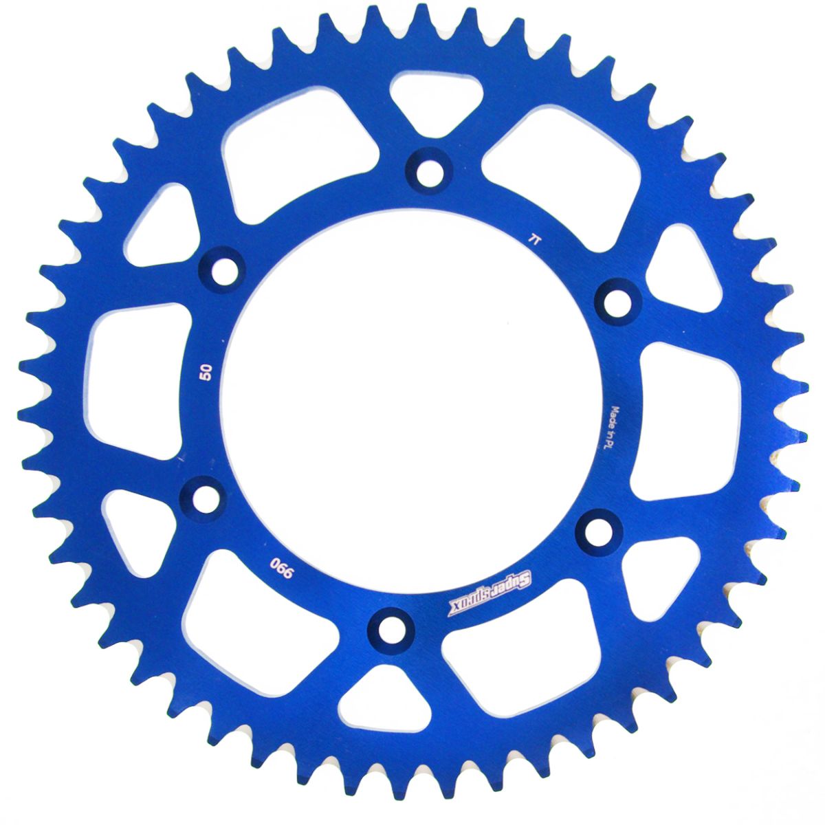 Rear ALU sprocket SUPERSPROX RAL-990:50-BLU plavi 50T, 520