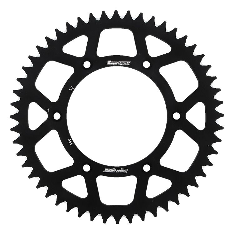 Rear ALU sprocket SUPERSPROX RAL-990:52-BLK Crni 52T, 520