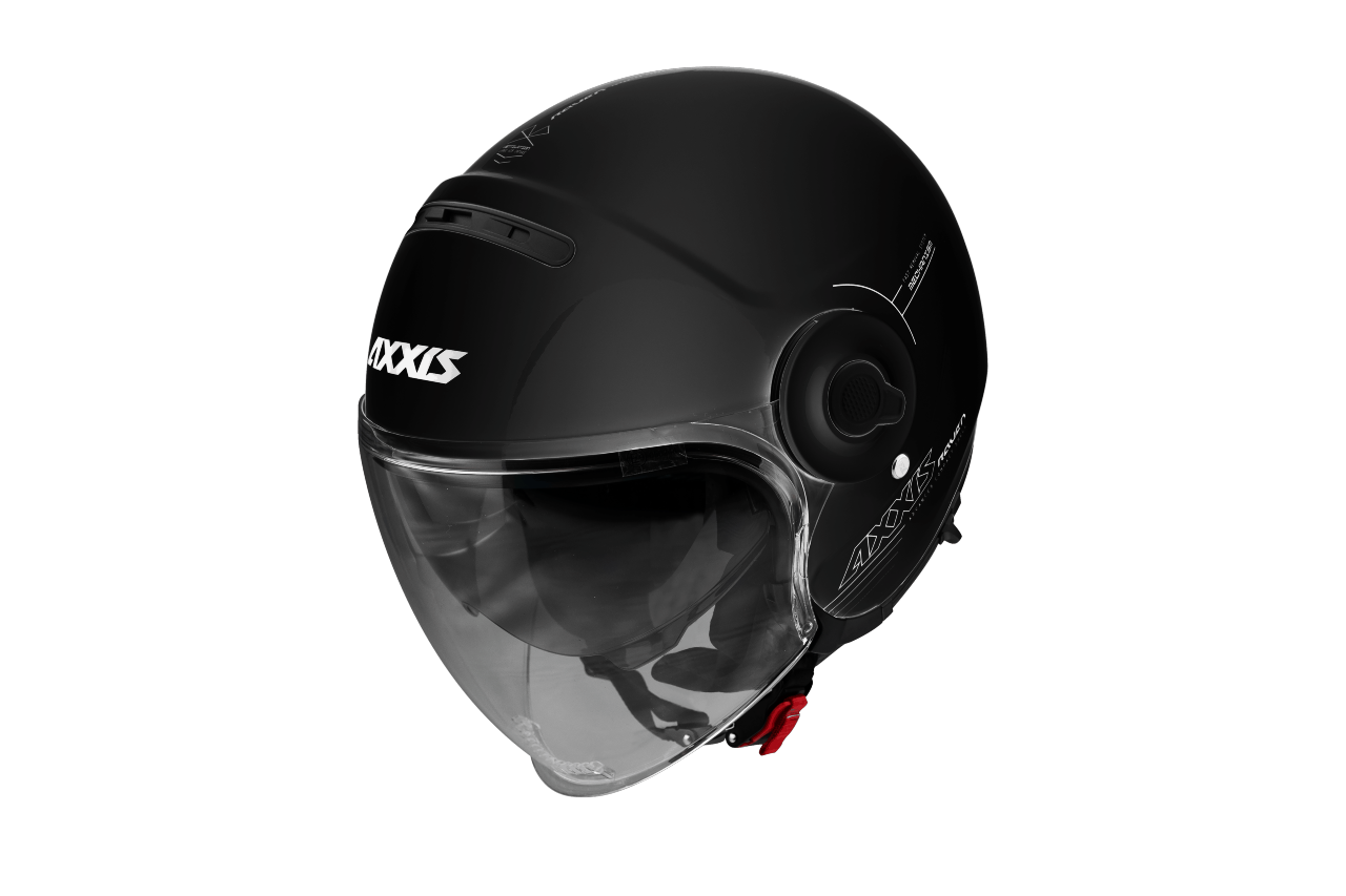JET helmet AXXIS RAVEN SV ABS solid black gloss XS