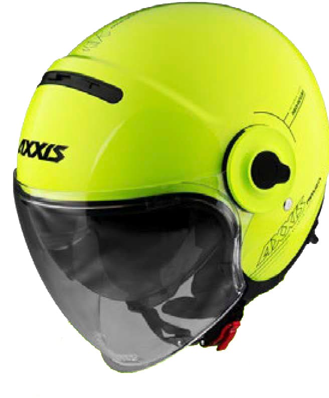 JET helmet AXXIS RAVEN SV ABS solid yellow fluor gloss S