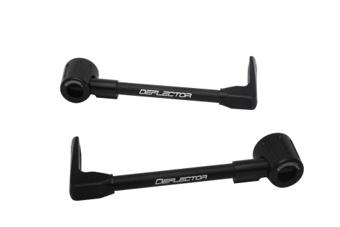 Lever guard ACCOSSATO DE003 with black hose and joint right + left , aluminium