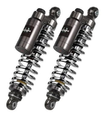 Rear twinshock BITUBO adjustable: spring preload, rebound, compression, Piggyback tank CHROME EDITION for ROYAL ENFIELD Interceptor 650  2025-2026