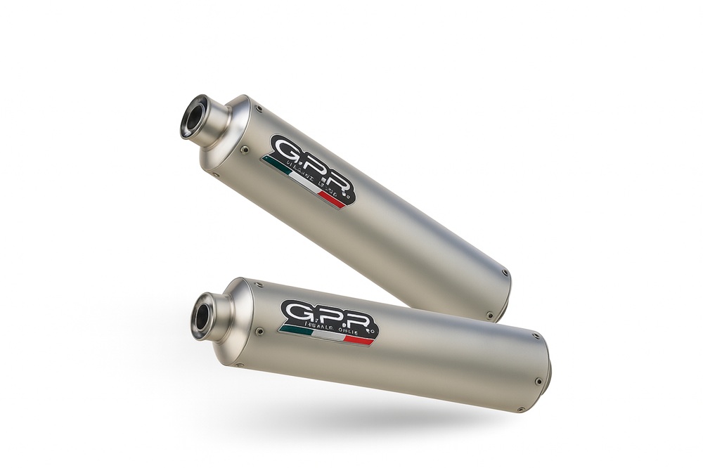 Mid-full system exhaust GPR ROUND CO.D.44.TT Brushed Titanium