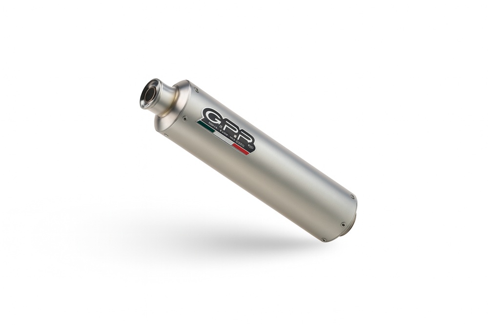 Bolt-on silencer GPR INOX TONDO S.28.CAT.IT Brushed Stainless steel