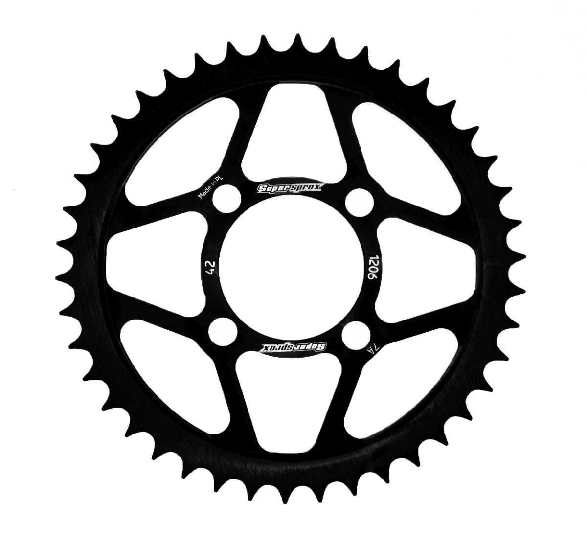 Lančenik zadnji SUPERSPROX RFE-1206:42-BLK Crni 42T, 428