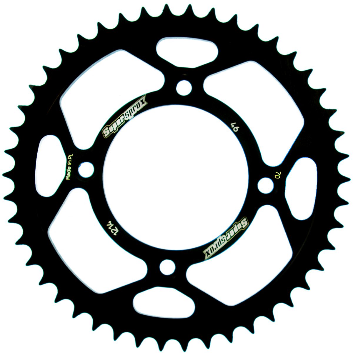 Lančenik zadnji SUPERSPROX RFE-1214:46-BLK Crni 46T, 420