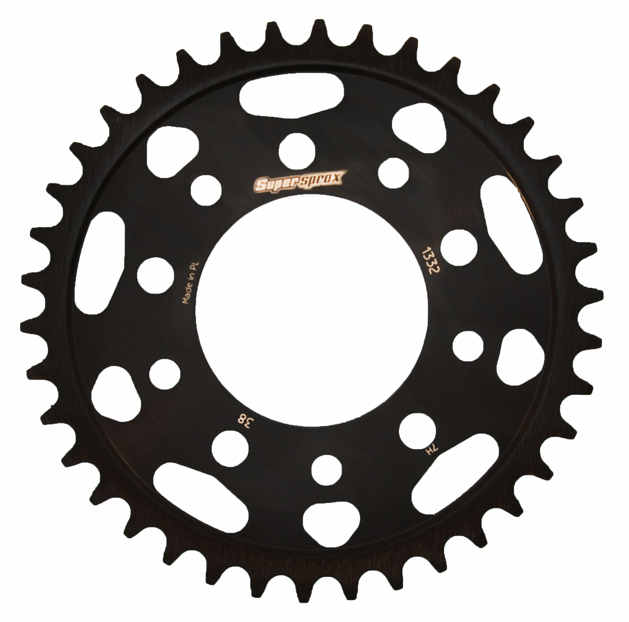 Lančenik zadnji SUPERSPROX RFE-1332:38-BLK Crni 38T, 525