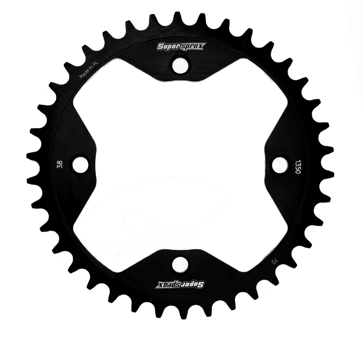 Lančenik zadnji SUPERSPROX RFE-1350:38-BLK Crni 38T, 520