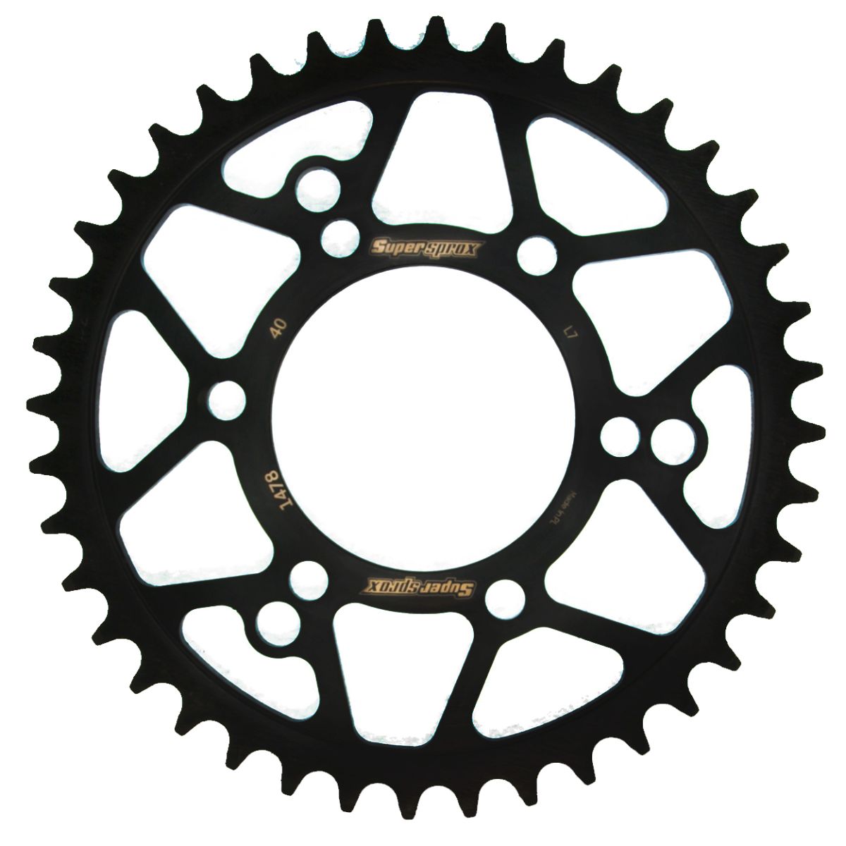 Lančenik zadnji SUPERSPROX RFE-1478:40-BLK Crni 40T, 520