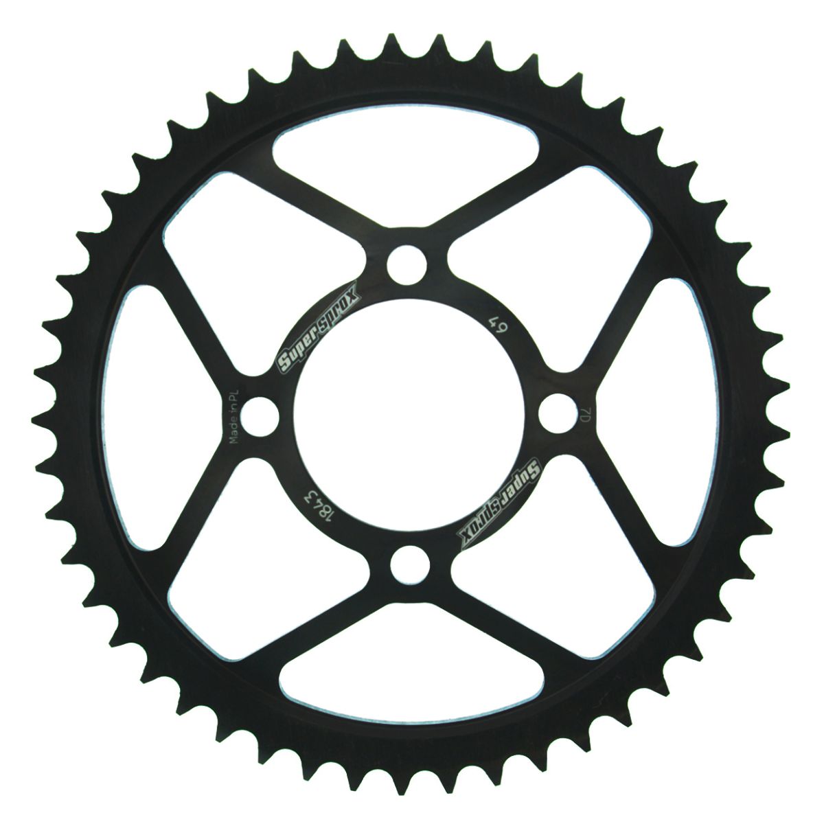 Lančenik zadnji SUPERSPROX RFE-1843:49-BLK Crni 49T, 428
