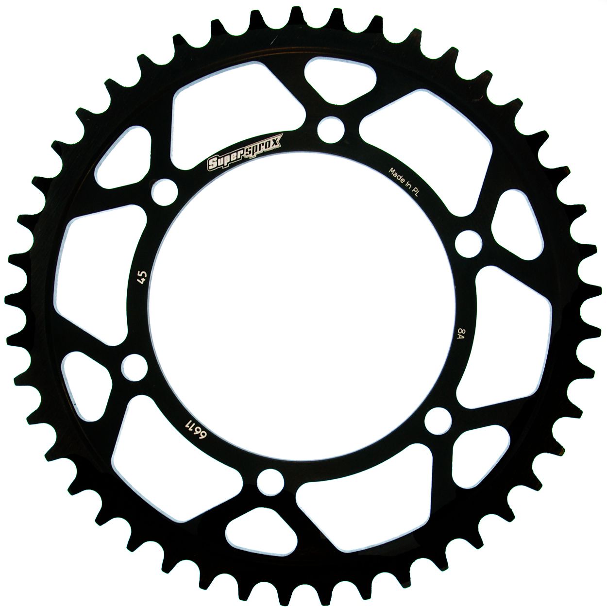 Lančenik zadnji SUPERSPROX RFE-6611:45-BLK Crni 45T, 525