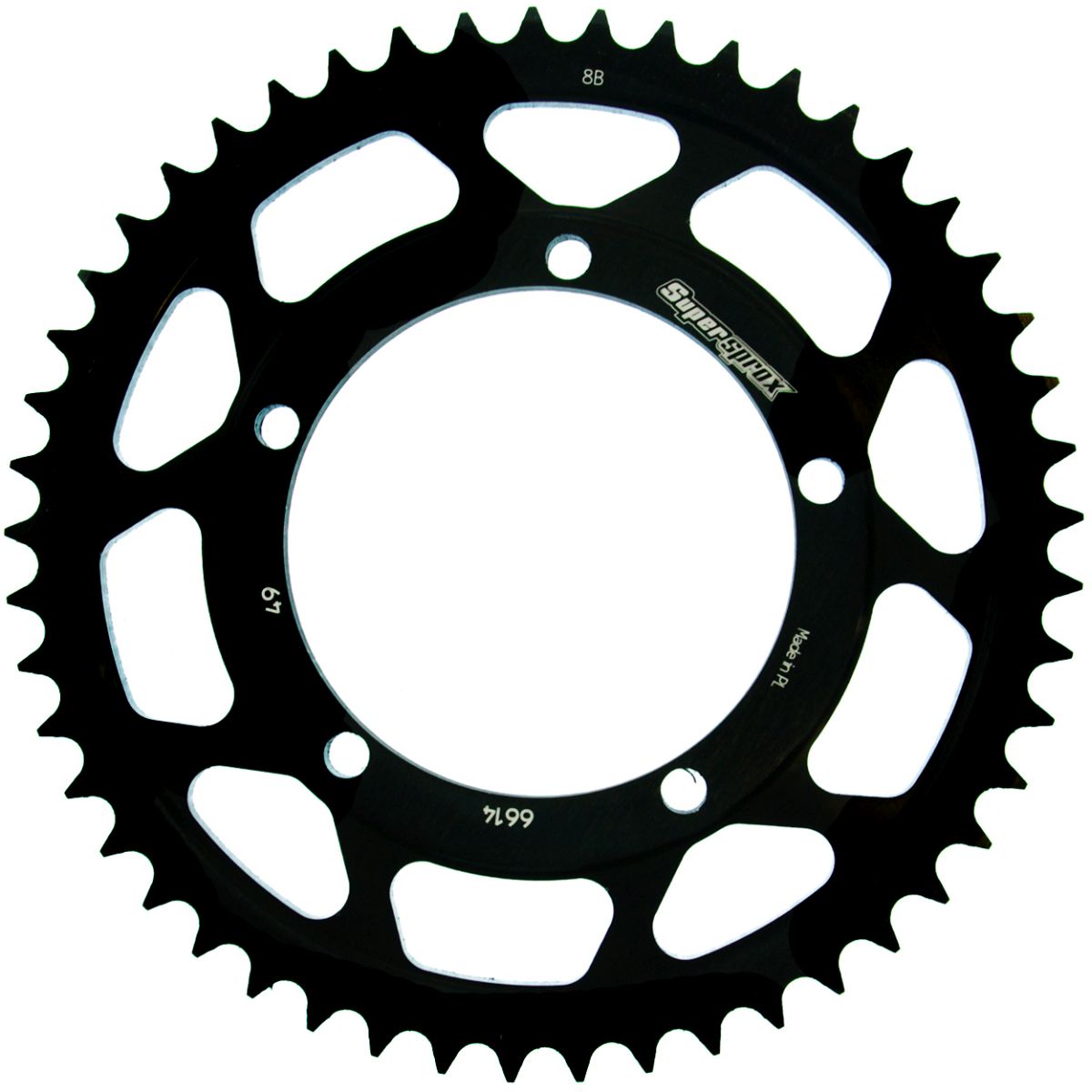 Lančenik zadnji SUPERSPROX RFE-6614:49-BLK Crni 49T, 428