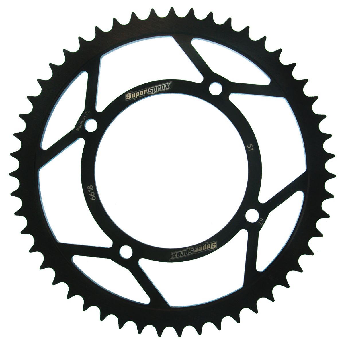 Lančenik zadnji SUPERSPROX RFE-6618:51-BLK Crni 51T, 420