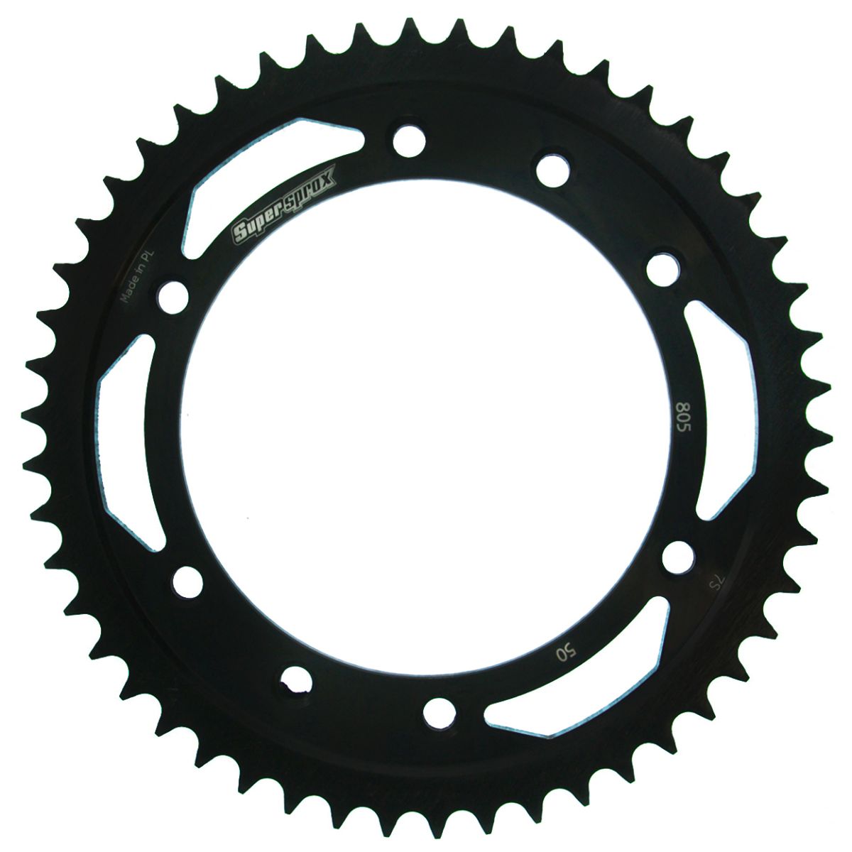 Lančenik zadnji SUPERSPROX RFE-805:50-BLK Crni 50T, 428