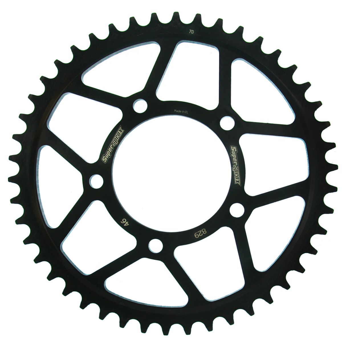 Lančenik zadnji SUPERSPROX RFE-829:46-BLK Crni 46T, 530