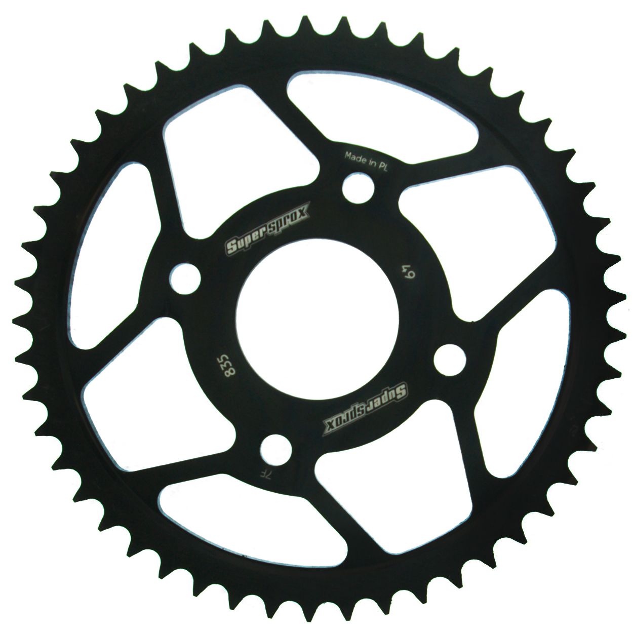 Lančenik zadnji SUPERSPROX RFE-835:49-BLK Crni 49T, 428