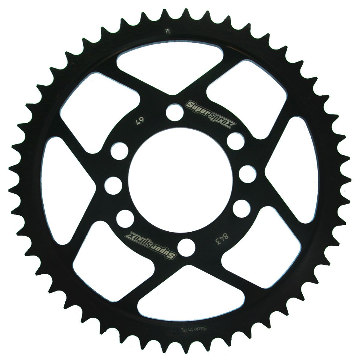 Lančenik zadnji SUPERSPROX RFE-843:49-BLK Crni 49T, 428
