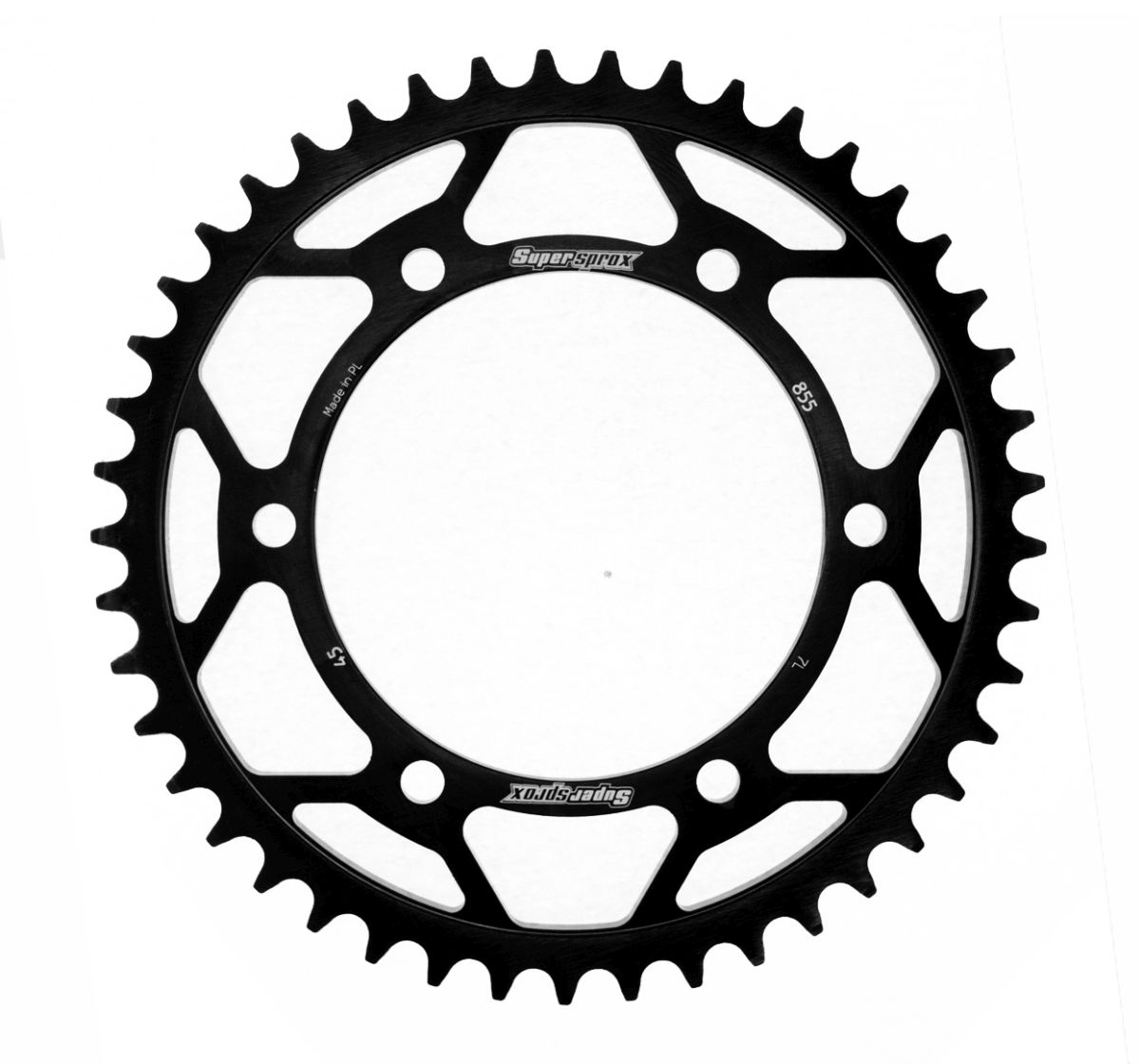 Lančenik zadnji SUPERSPROX RFE-855:45-BLK Crni 45T, 520