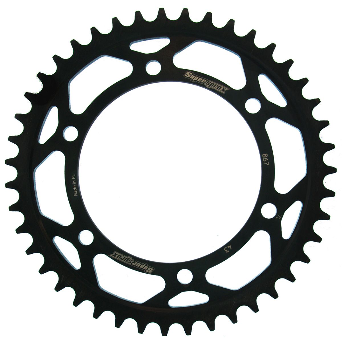 Lančenik zadnji SUPERSPROX RFE-867:43-BLK Crni 43T, 525