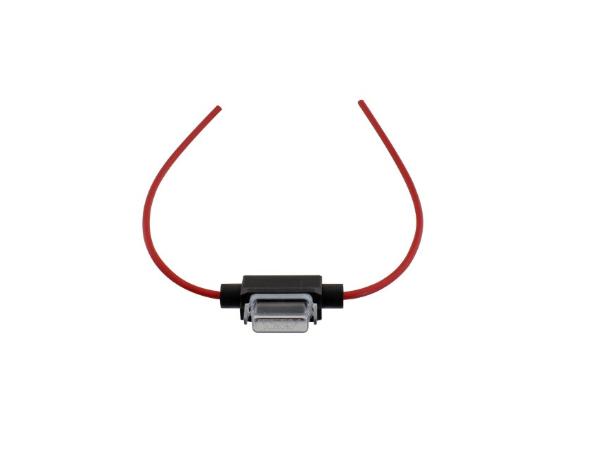 Standard fuse holder FLOSSER 246151500 with flat terminals and cap