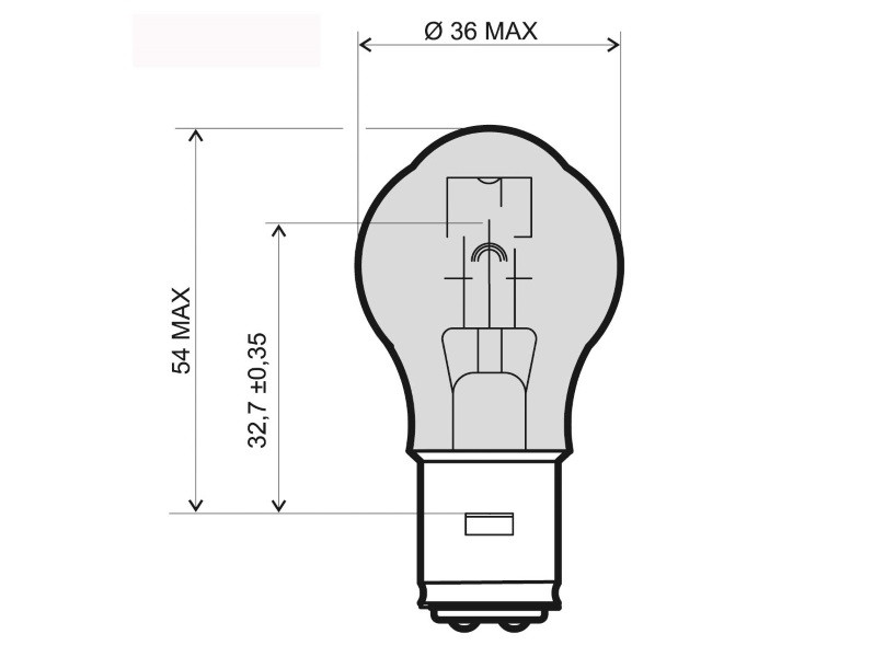 Lamp RMS 246510315 BA20D 12V 35/35W