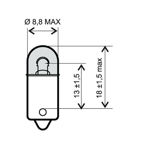 Lamp RMS 246510331 6V 4W BA9S