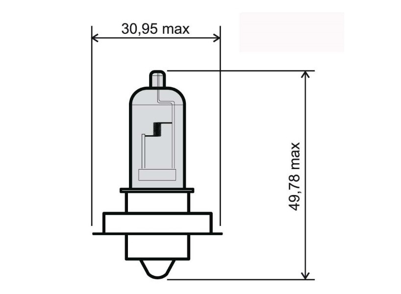 Lamp RMS 246510425 P26S 12V 15W