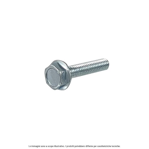 Galvanized hexagonal head screw RMS 121859184 with flange M6X25