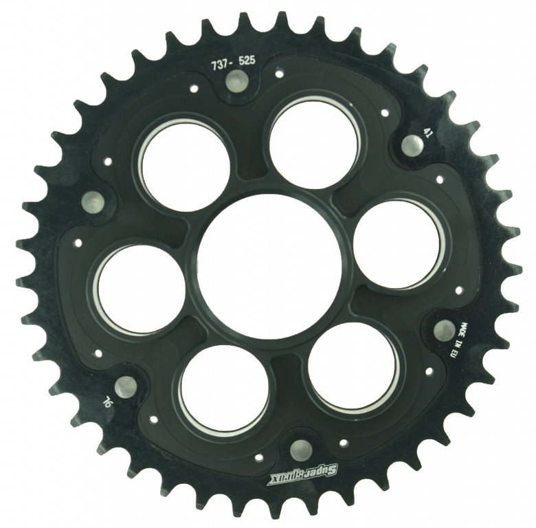 Rear sprocket STEALTH with alloy disc SUPERSPROX RSA-737_525:41-BLK Crni 41T, 520