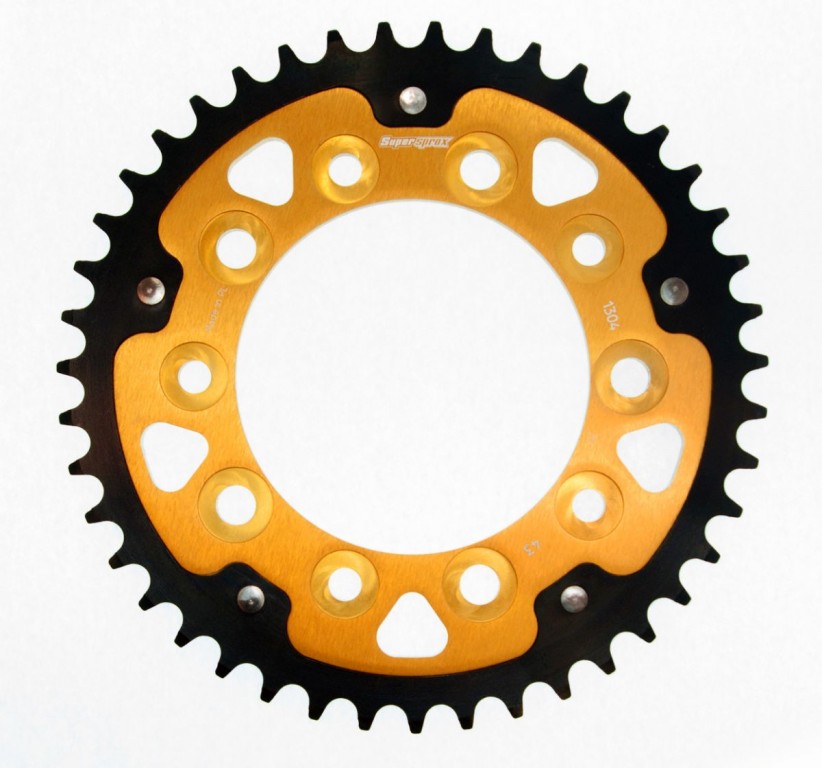 Rear sprocket SUPERSPROX STEALTH RST-1304:43-GLD zlato 43T, 525