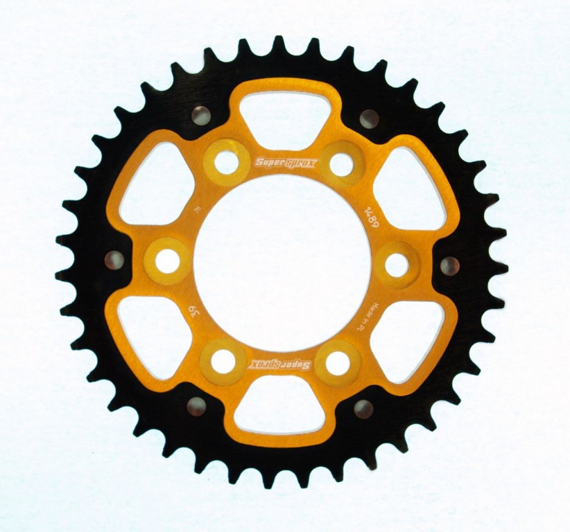 Rear sprocket SUPERSPROX STEALTH RST-1489:39-GLD zlato 39T, 525