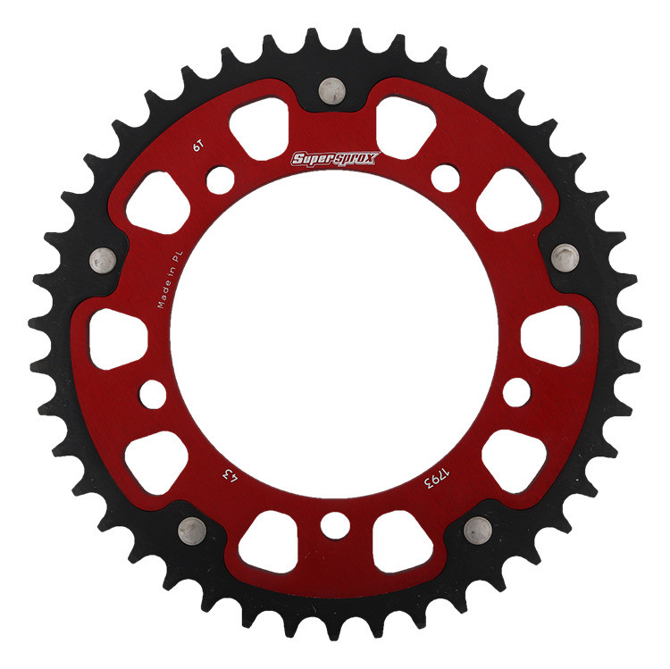 Lančenik zadnji SUPERSPROX STEALTH RST-1793:43-RED crven 43T, 520