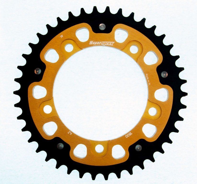 Rear sprocket SUPERSPROX STEALTH RST-1800:42-GLD zlato 42T, 530
