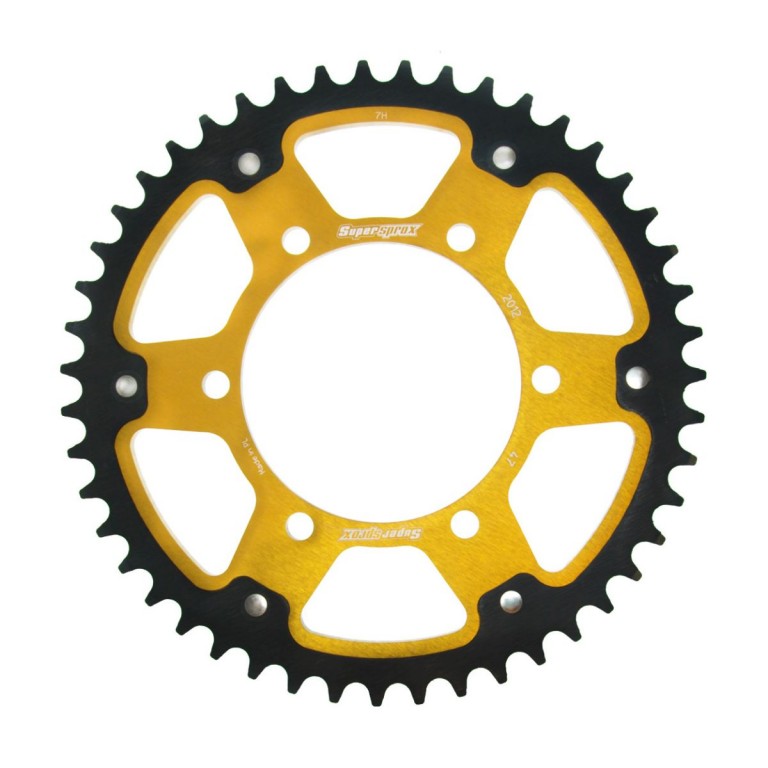 Rear sprocket SUPERSPROX STEALTH RST-2012:47-GLD zlato 47T, 525