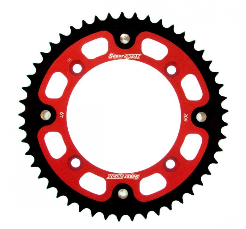 Rear sprocket SUPERSPROX STEALTH RST-209:49-RED crven 49T, 420