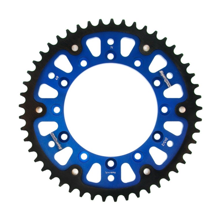 Rear sprocket SUPERSPROX STEALTH RST-245/2:49-BLU plavi 49T, 520