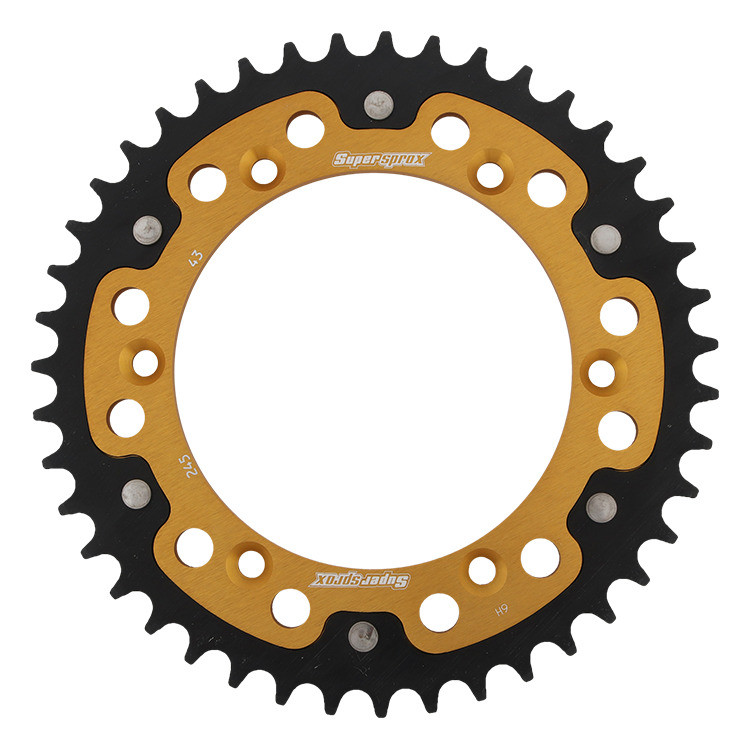 Lančenik zadnji SUPERSPROX STEALTH RST-245:43-GLD zlato 43T, 520