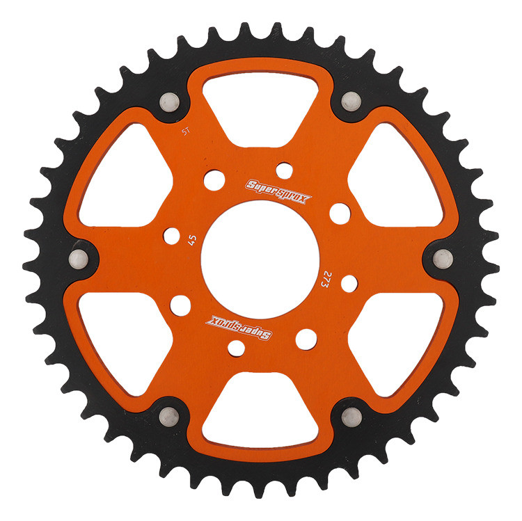 Lančenik zadnji SUPERSPROX STEALTH RST-273:45-ORG orange 45T, 520