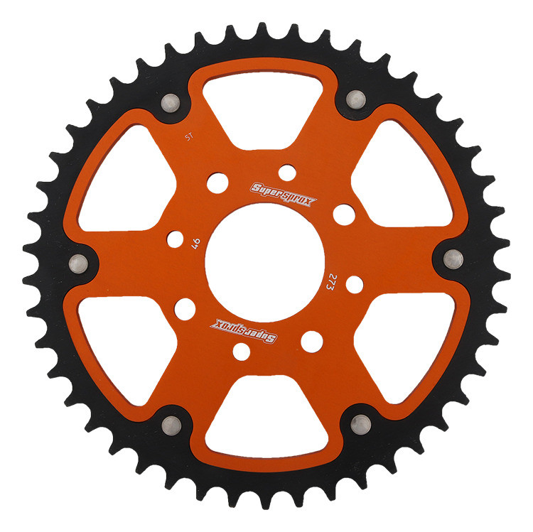 Lančenik zadnji SUPERSPROX STEALTH RST-273:46-ORG orange 46T, 520