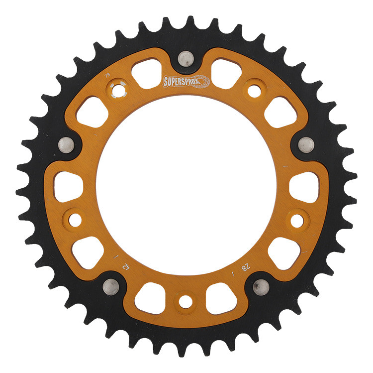 Lančenik zadnji SUPERSPROX STEALTH RST-28:42-GLD zlato 42T, 520