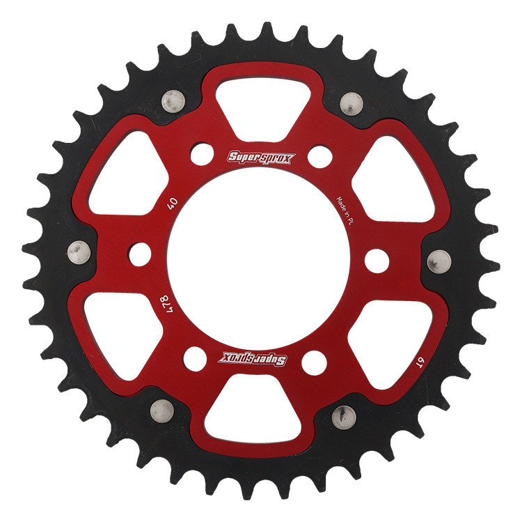 Lančenik zadnji SUPERSPROX STEALTH RST-478:40-RED crven 40T, 520