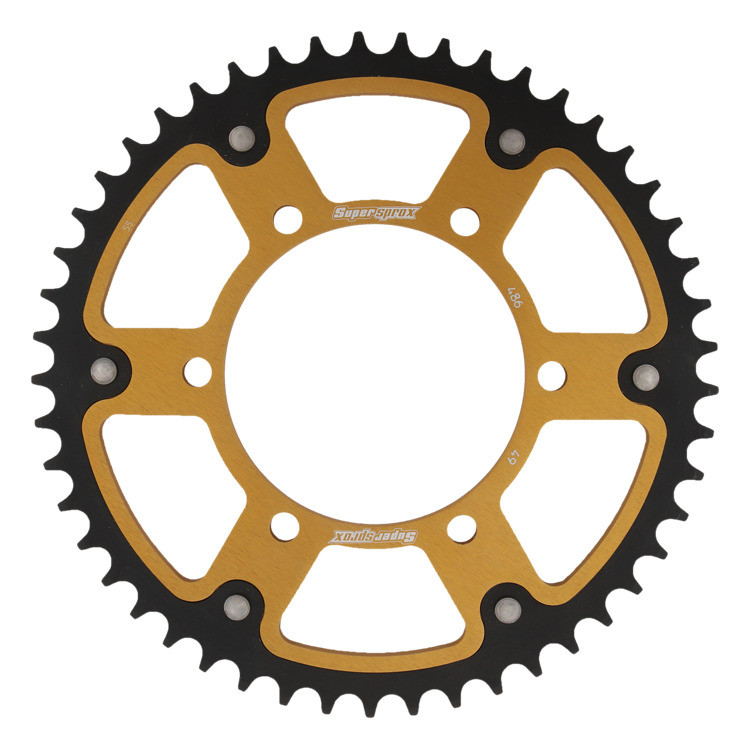 Lančenik zadnji SUPERSPROX STEALTH RST-486:49-GLD zlato 49T, 520