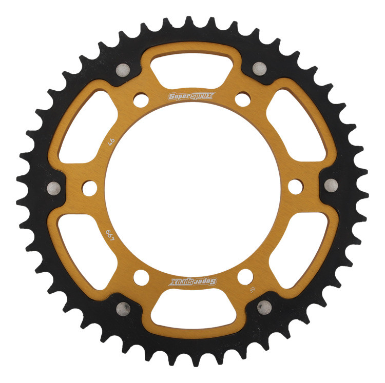 Lančenik zadnji SUPERSPROX STEALTH RST-499:46-GLD zlato 46T, 530