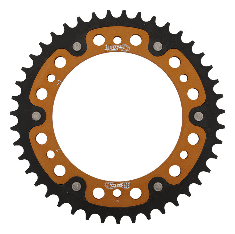 Lančenik zadnji SUPERSPROX STEALTH RST-5:43-GLD zlato 43T, 520