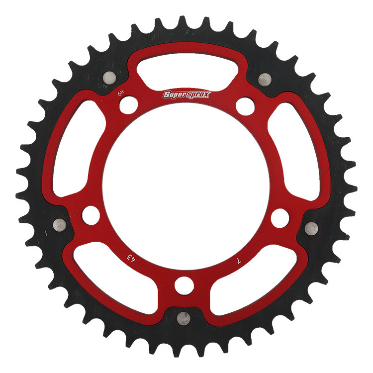 Lančenik zadnji SUPERSPROX STEALTH RST-7:43-RED crven 43T, 525
