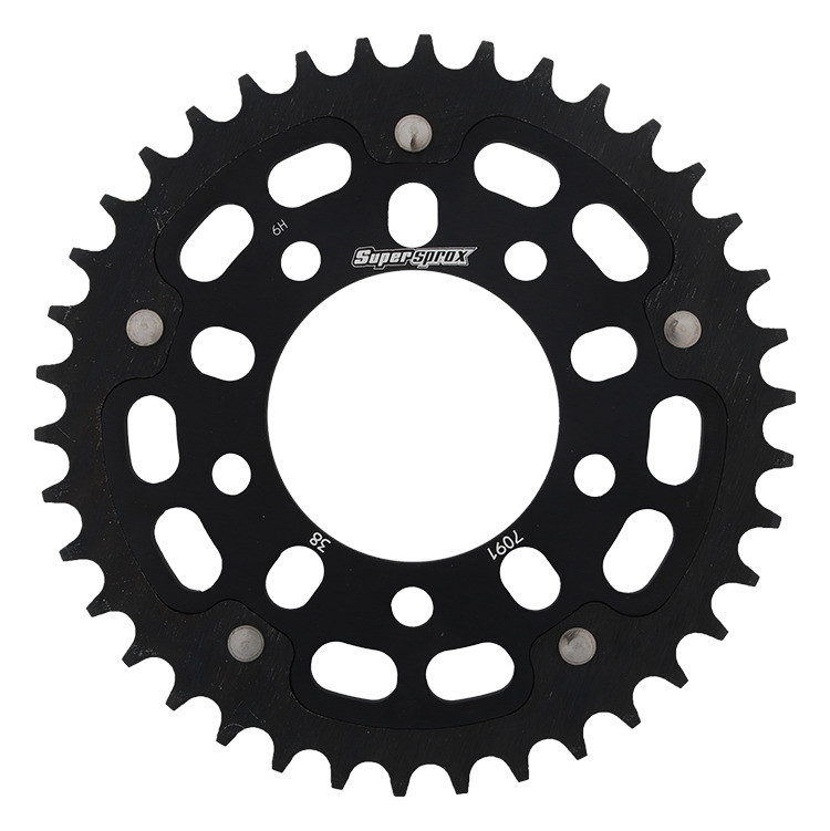 Lančenik zadnji SUPERSPROX STEALTH RST-7091:38-BLK Crni 38T, 520