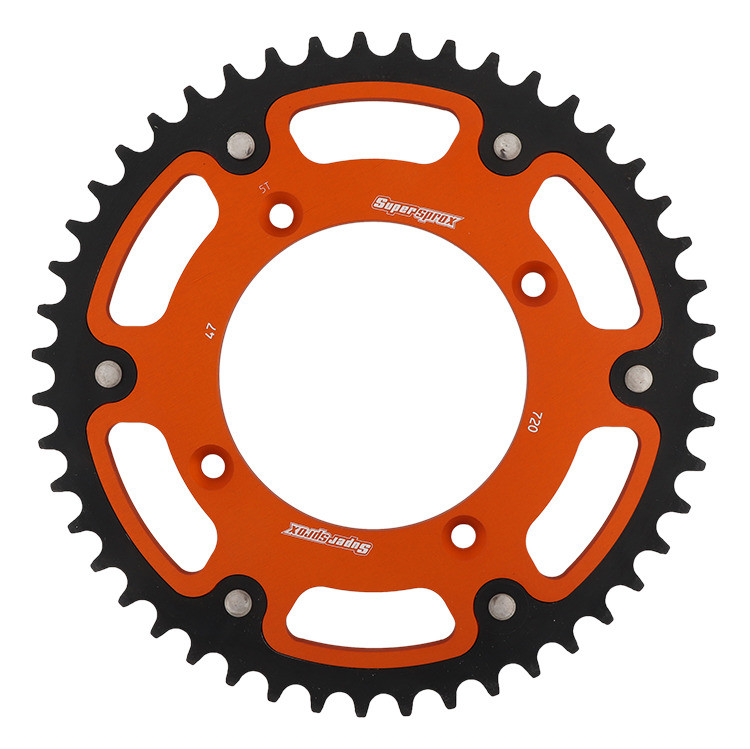 Lančenik zadnji SUPERSPROX STEALTH RST-720:47-ORG orange 47T, 520