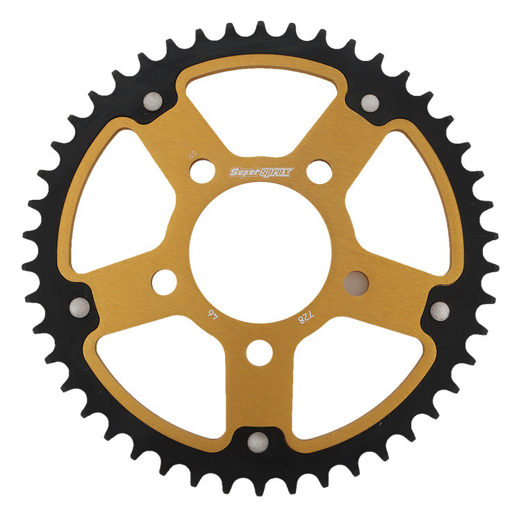 Lančenik zadnji SUPERSPROX STEALTH RST-728:46-GLD zlato 46T, 520