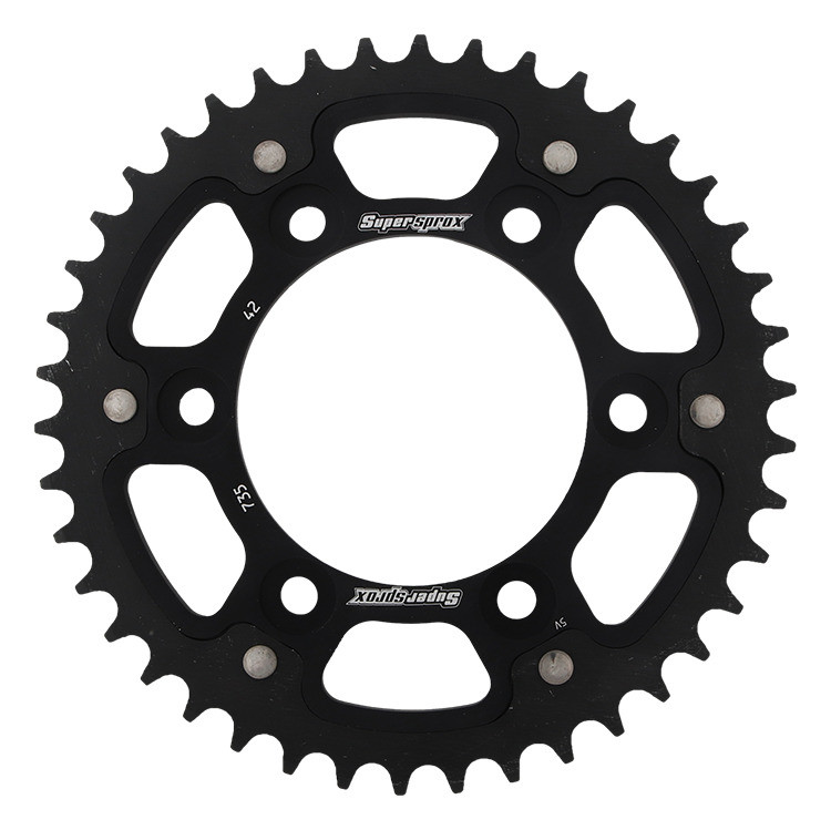 Lančenik zadnji SUPERSPROX STEALTH RST-735:42-BLK Crni 42T, 520